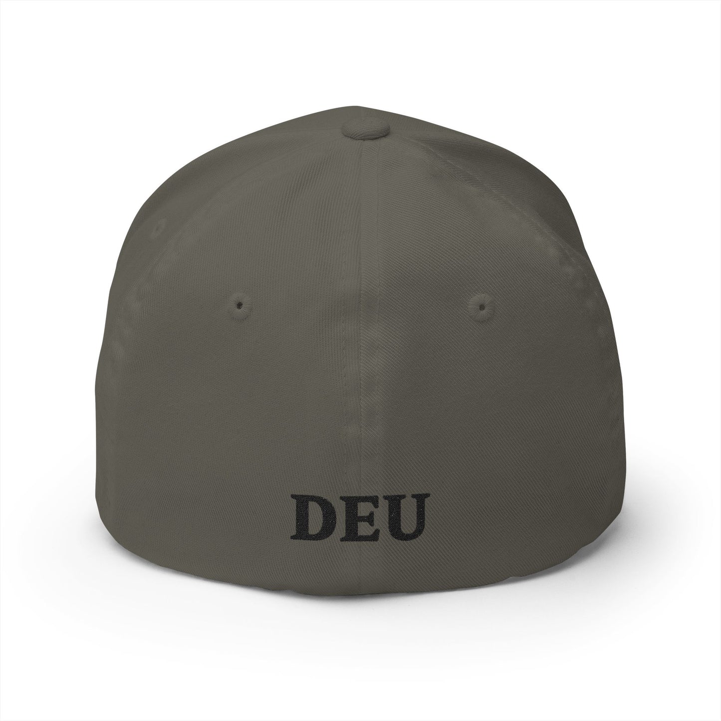 German Classic Flexfit® Cap in Grau mit Bundesadler, DEU, Deutschland Cap
