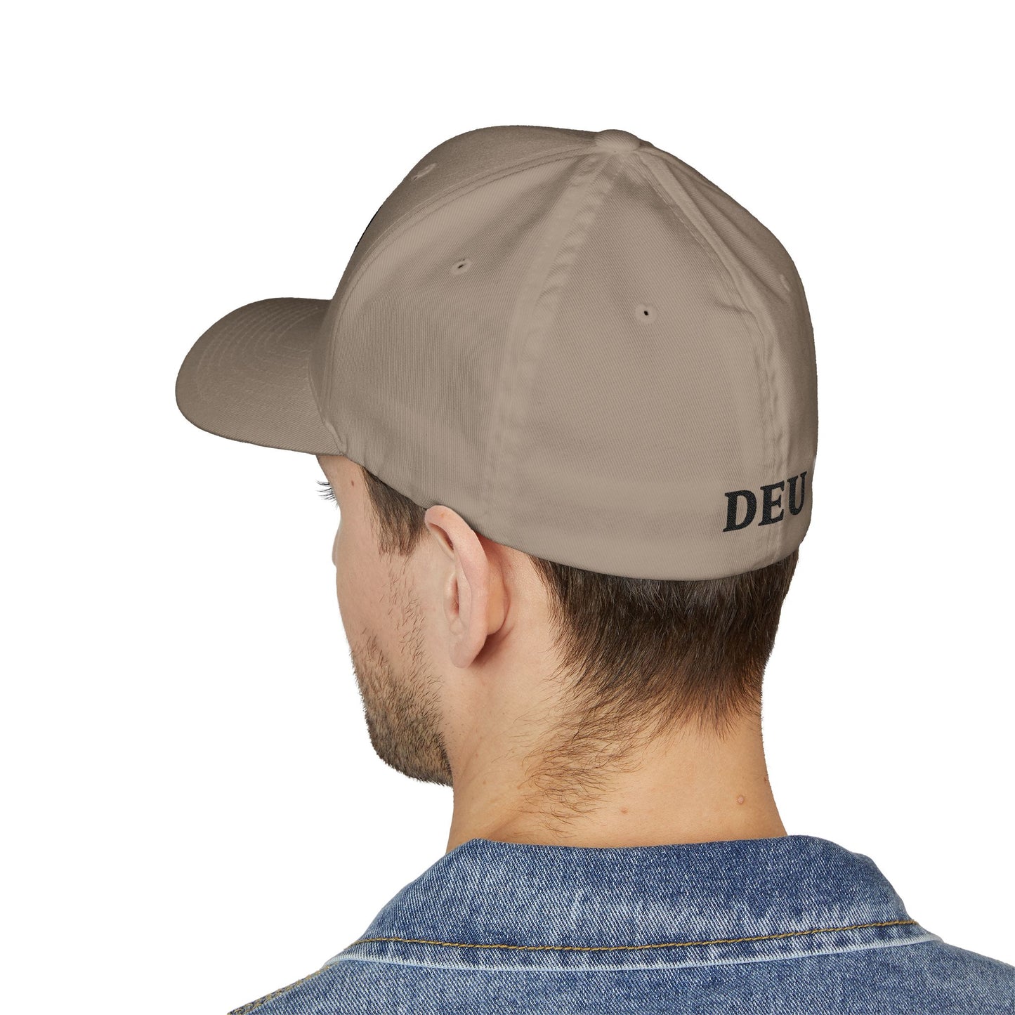 German Classic Flexfit® Cap in Grau mit Bundesadler, DEU, Deutschland Cap