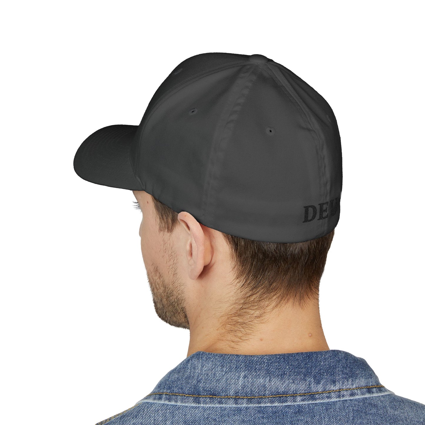 German Classic Flexfit® Cap in Grau mit Bundesadler, DEU, Deutschland Cap