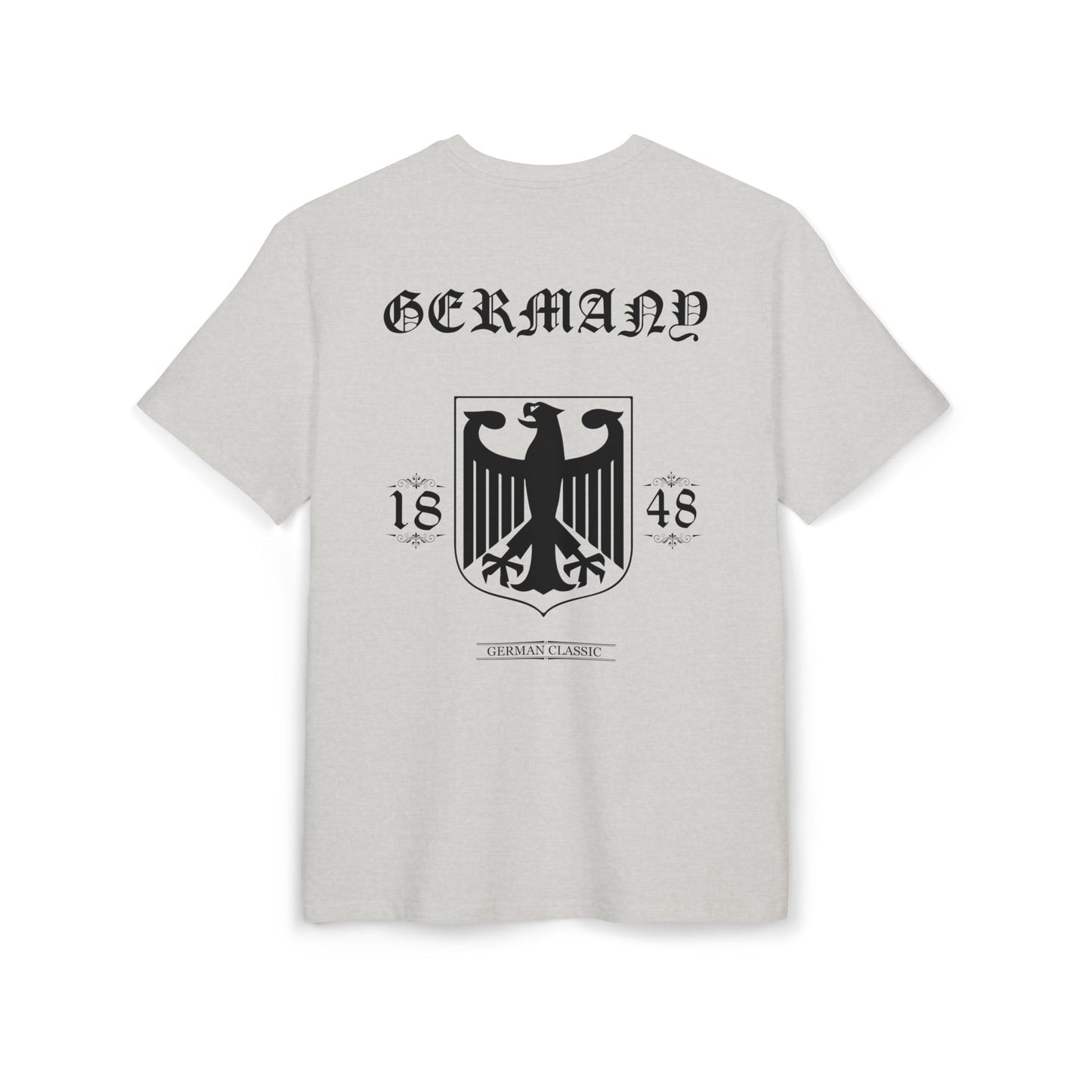 Oversized Shirt - Weiß Germany 1848 Klassisches T-Shirt mit Bundesadler