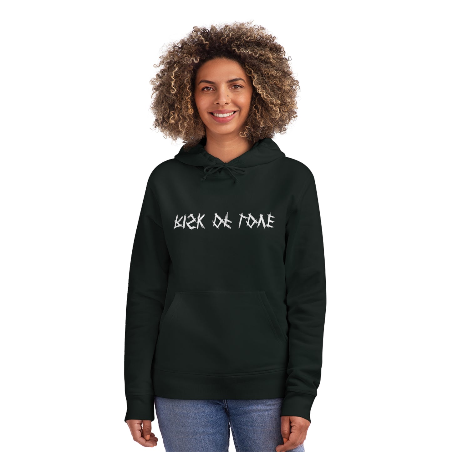 Unisex Hoodie Risk of Love Pullover mit Grafik & Rosen im Gothic Stil Geschenk für Rock Fans und Paare Streetwear für Männer und Frauen