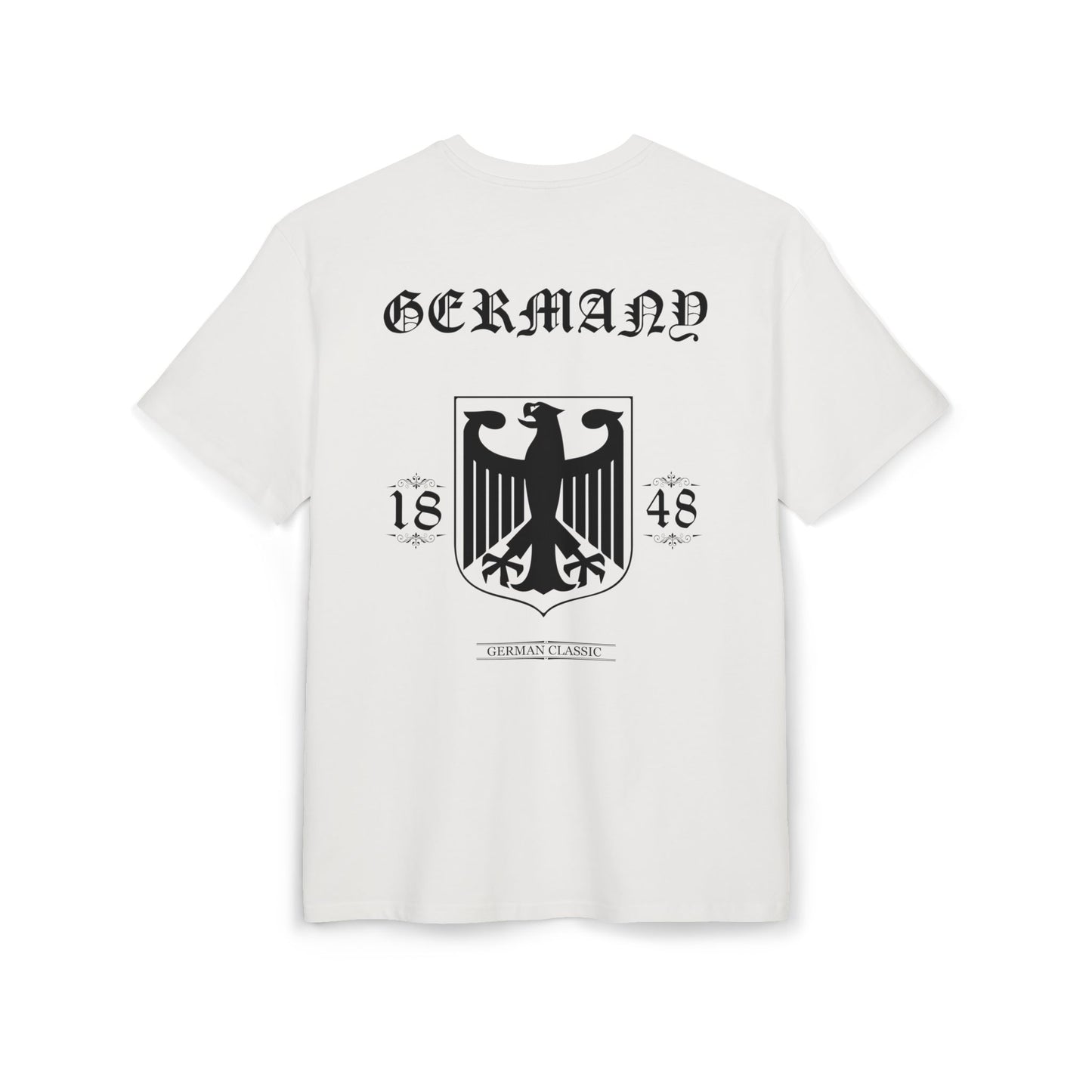 Oversized Shirt - Weiß Germany 1848 Klassisches T-Shirt mit Bundesadler