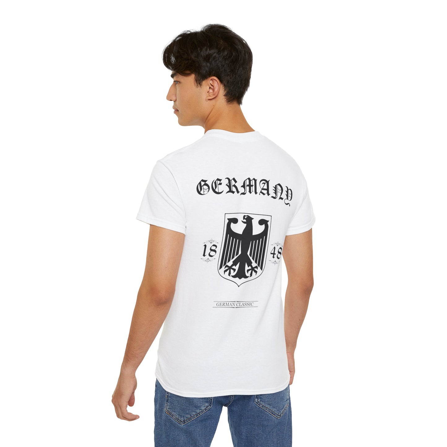 Germany 1848 Urban Streetwear T-shirt In Weiß, Grau , Oliv