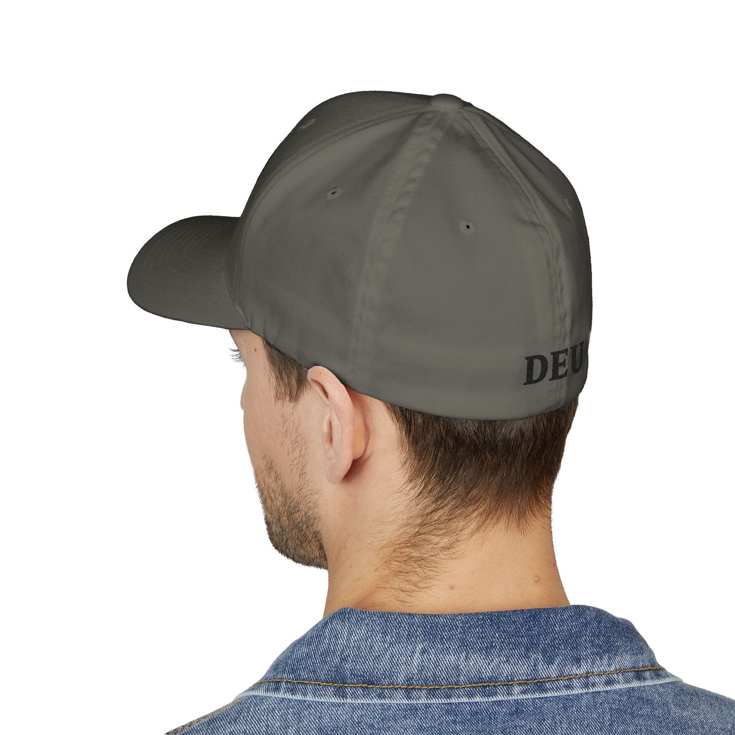 German Classic Flexfit® Cap in Grau mit Bundesadler, DEU, Deutschland Cap
