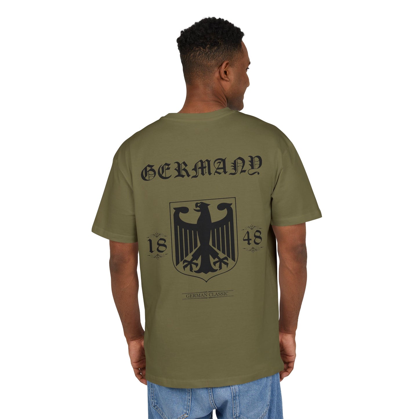 Oversized Shirt - Weiß Germany 1848 Klassisches T-Shirt mit Bundesadler