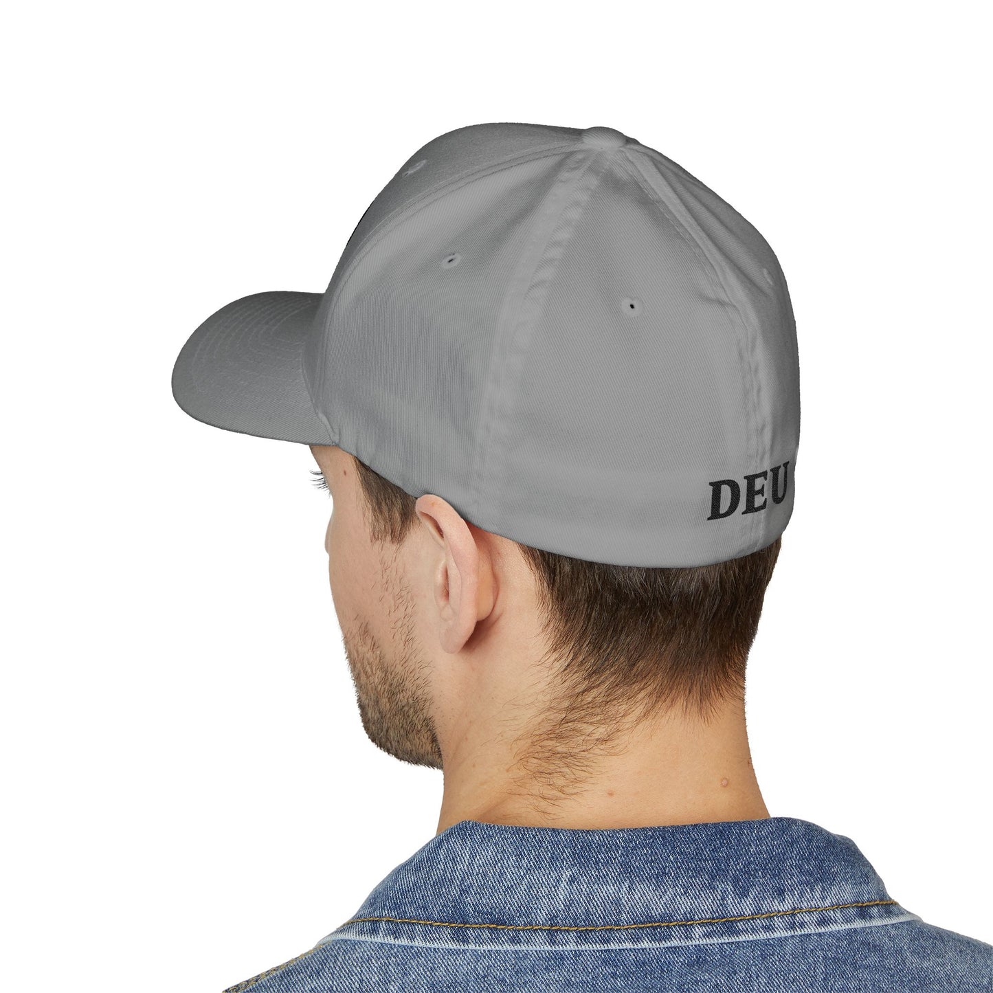 German Classic Flexfit® Cap in Grau mit Bundesadler, DEU, Deutschland Cap