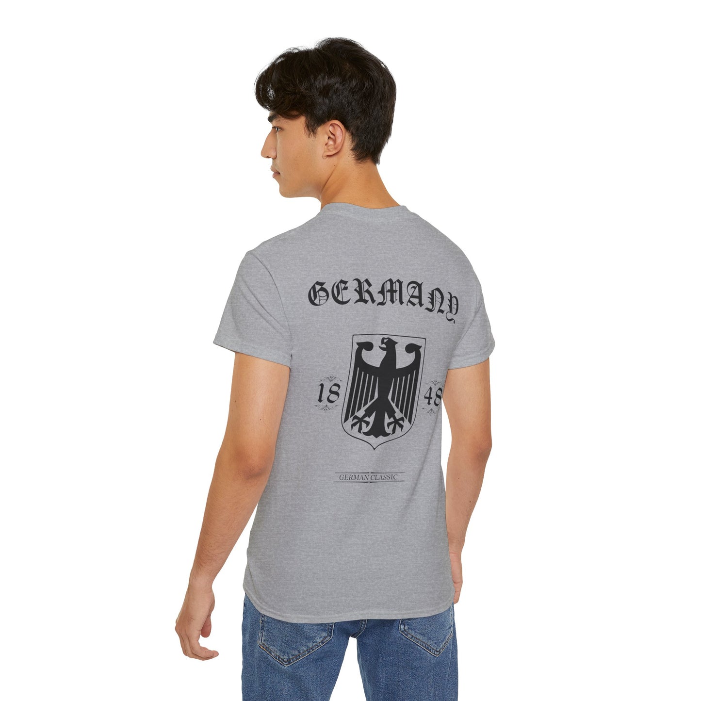 Germany 1848 Urban Streetwear T-shirt In Weiß, Grau , Oliv