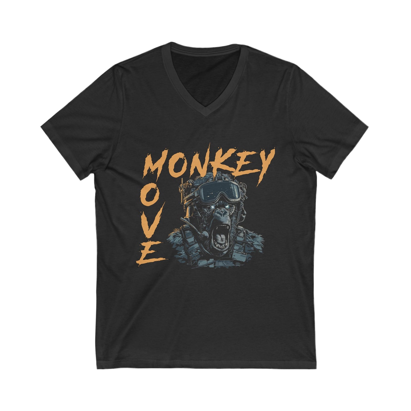 Move Monkey V-Neck Tee – Men's Funny Monkey Graphic Shirt Buy Move Monkey V-Neck Shirt