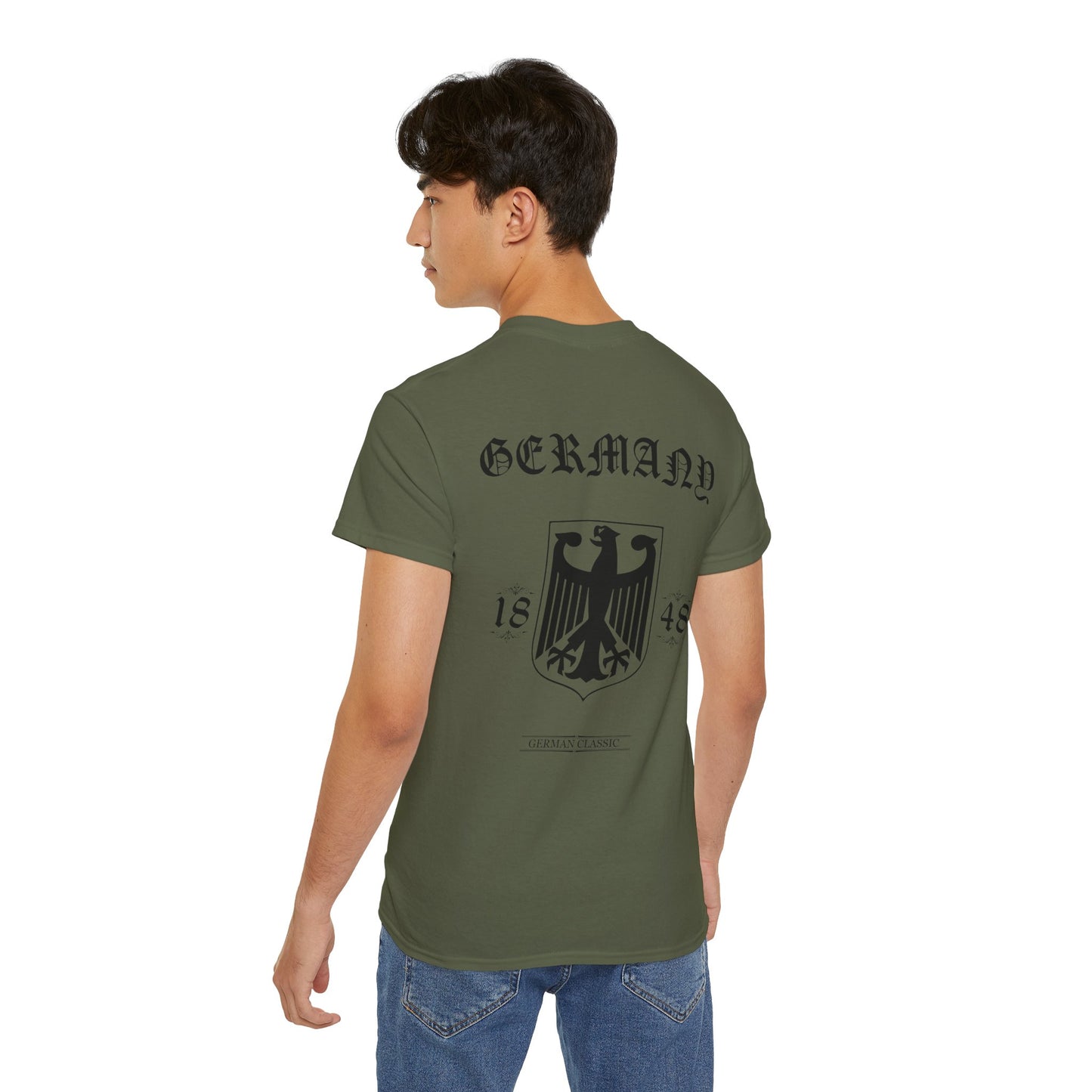 Germany 1848 Urban Streetwear T-shirt In Weiß, Grau , Oliv