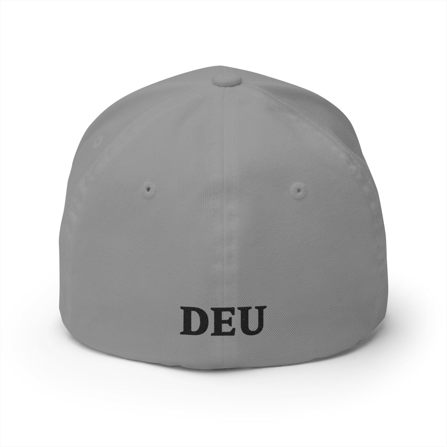 German Classic Flexfit® Cap in Grau mit Bundesadler, DEU, Deutschland Cap