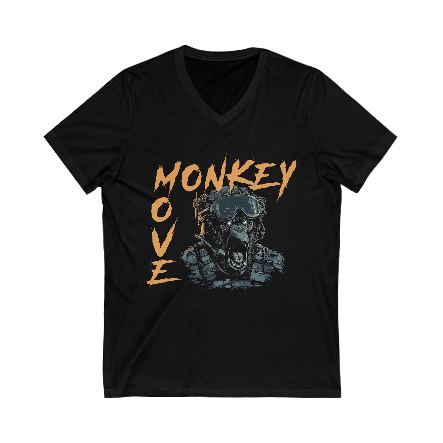 Move Monkey V-Neck Tee – Men's Funny Monkey Graphic Shirt Buy Move Monkey V-Neck Shirt