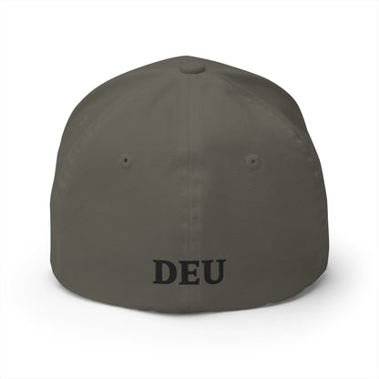 German Classic Flexfit® Cap in Grau mit Bundesadler, DEU, Deutschland Cap
