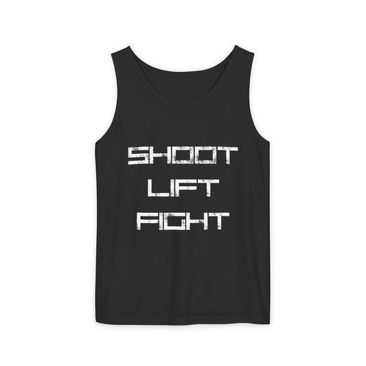 Tanktop Herren – Shoot Lift Fight Sport Tanktop Männer für Gym & Freizeit