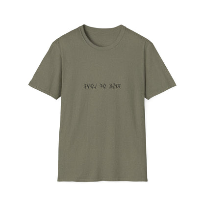 Unisex T-Shirt Risk of Love  Vintage Grafik Shirt mit Vögeln und Rosen Streetwear Geschenk für Männer & Frauen  Rock Gothic Stil Kleidung