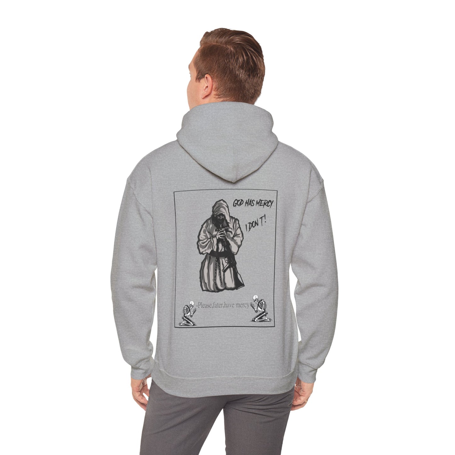 Skull Military Style Hoodie-Streetwear Army Design-Combat Wear Herren