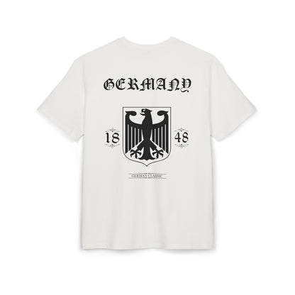 Oversized Shirt - Weiß Germany 1848 Klassisches T-Shirt mit Bundesadler
