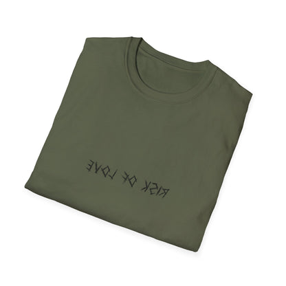 Unisex T-Shirt Risk of Love  Vintage Grafik Shirt mit Vögeln und Rosen Streetwear Geschenk für Männer & Frauen  Rock Gothic Stil Kleidung