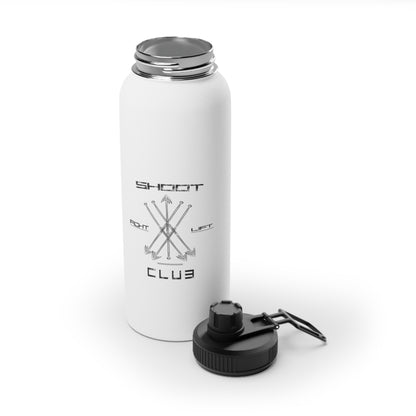 Edelstahl Sport-Wasserflasche "Shoot Lift Fight" Fitness-Wasserflasche