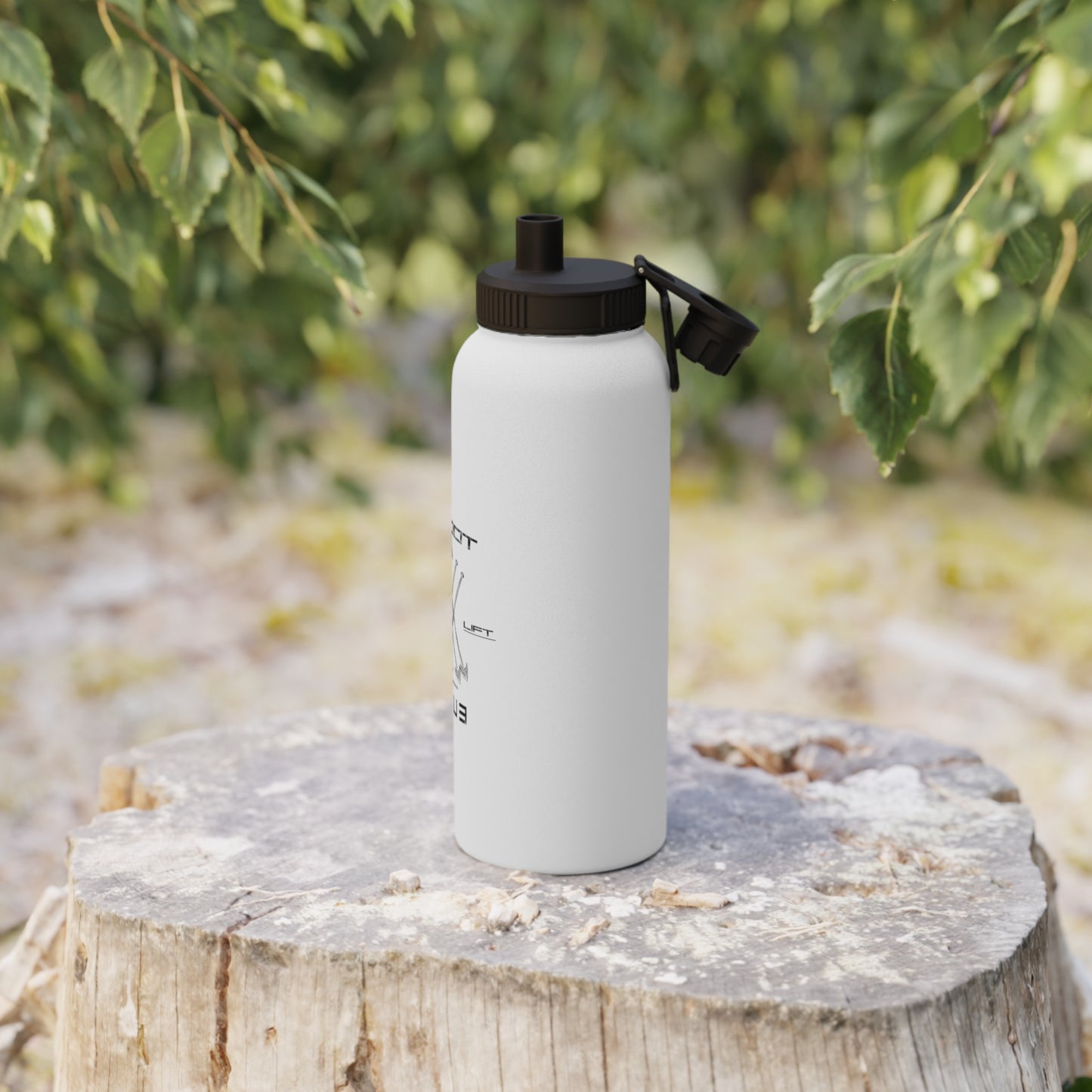 Edelstahl Sport-Wasserflasche "Shoot Lift Fight" Fitness-Wasserflasche