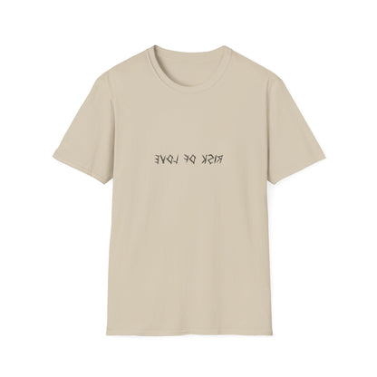 Unisex T-Shirt Risk of Love  Vintage Grafik Shirt mit Vögeln und Rosen Streetwear Geschenk für Männer & Frauen  Rock Gothic Stil Kleidung