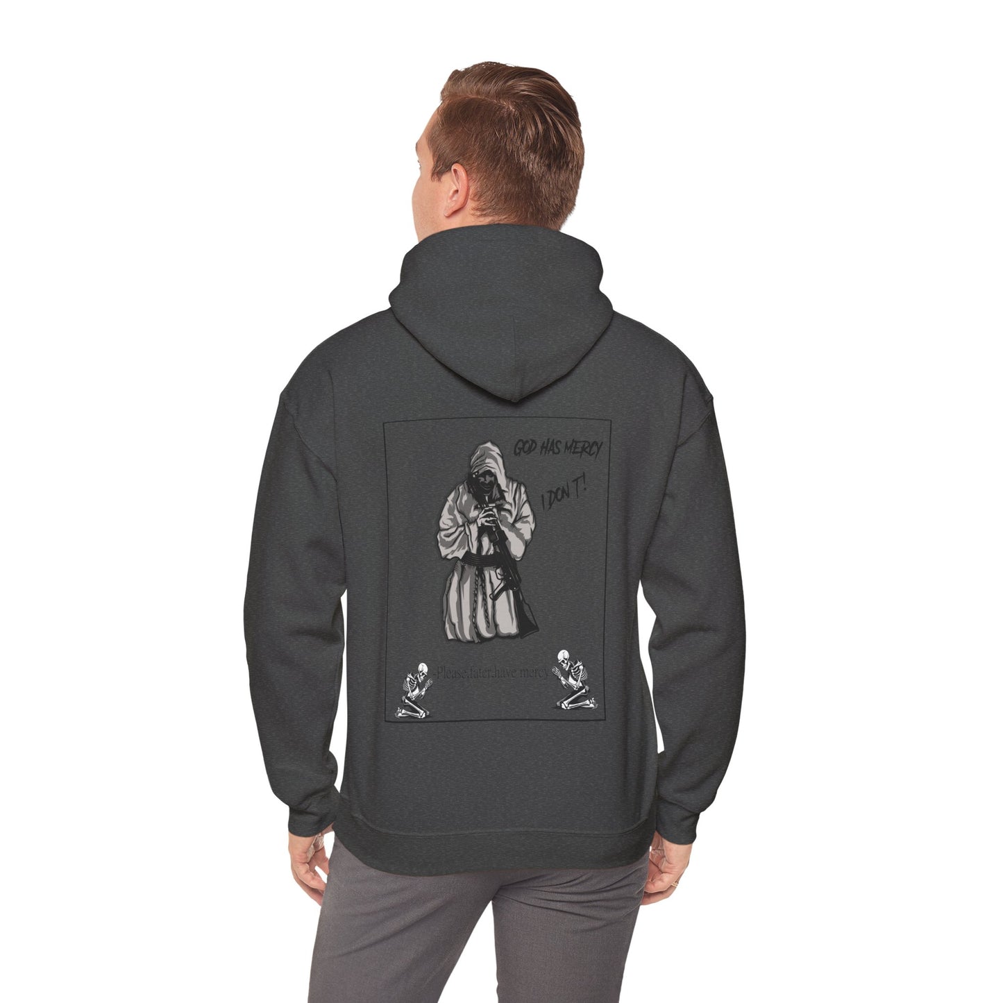 Skull Military Style Hoodie-Streetwear Army Design-Combat Wear Herren