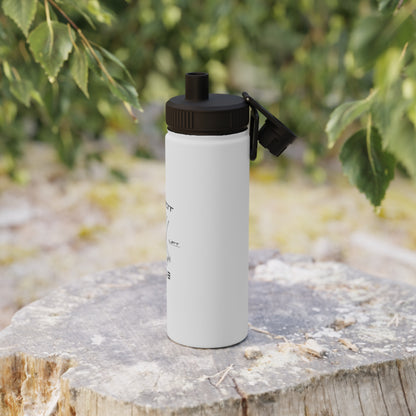 Edelstahl Sport-Wasserflasche "Shoot Lift Fight" Fitness-Wasserflasche