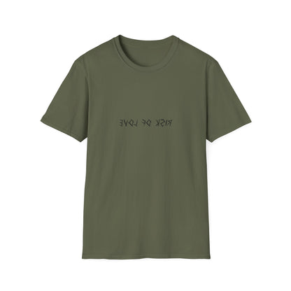 Unisex T-Shirt Risk of Love  Vintage Grafik Shirt mit Vögeln und Rosen Streetwear Geschenk für Männer & Frauen  Rock Gothic Stil Kleidung