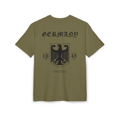 Oversized Shirt - Weiß Germany 1848 Klassisches T-Shirt mit Bundesadler