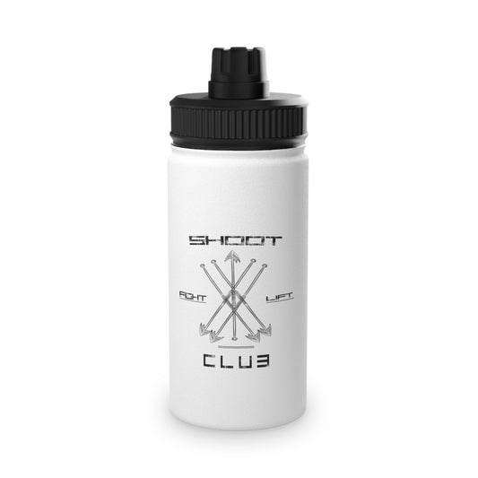 Edelstahl Sport-Wasserflasche "Shoot Lift Fight" Fitness-Wasserflasche