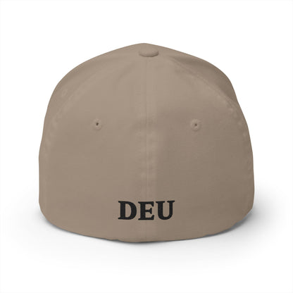 German Classic Flexfit® Cap in Grau mit Bundesadler, DEU, Deutschland Cap