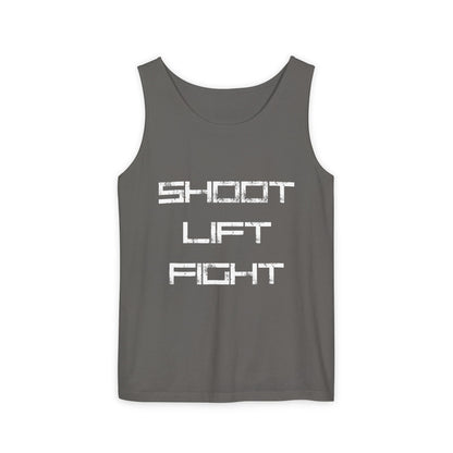Tanktop Herren – Shoot Lift Fight Sport Tanktop Männer für Gym & Freizeit