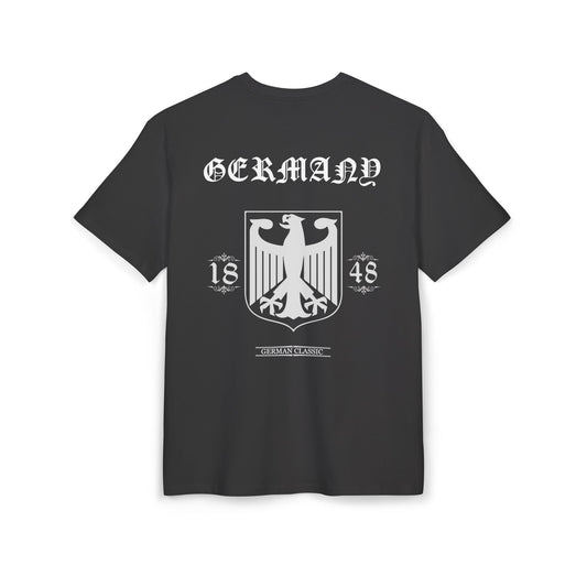 Oversized Shirt In Schwarz Germany 1848 Klassisches T-Shirt mit Bundesadler
