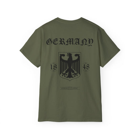 Germany 1848 Urban Streetwear T-shirt In Weiß, Grau , Oliv
