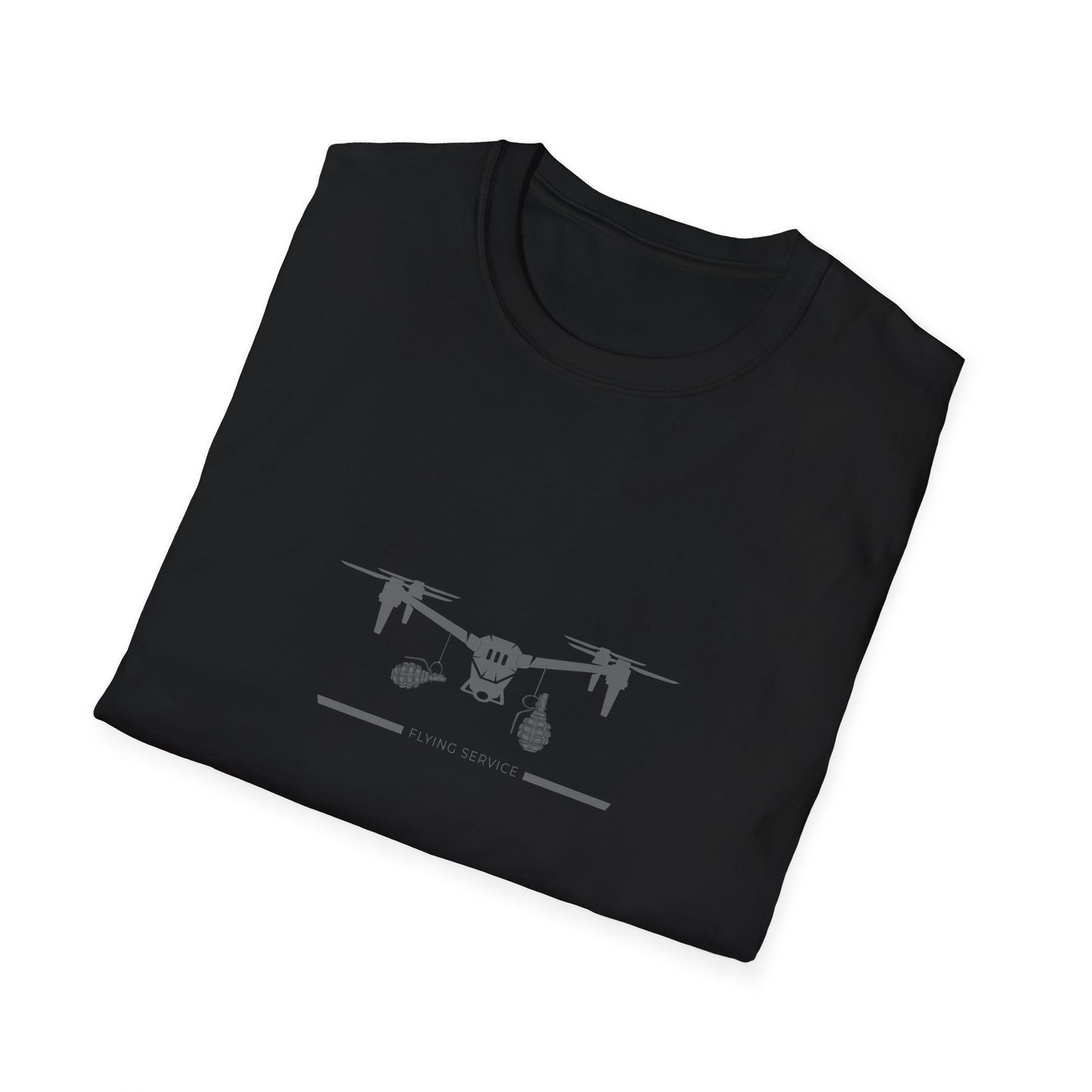 Flying Service Unisex Softstyle T-Shirt Armee Kleidung Herren