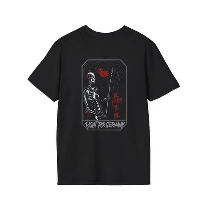 Blackbeard Motiv schwarzes t-Shirt Fight for Germany Motiv Design trooptrends 