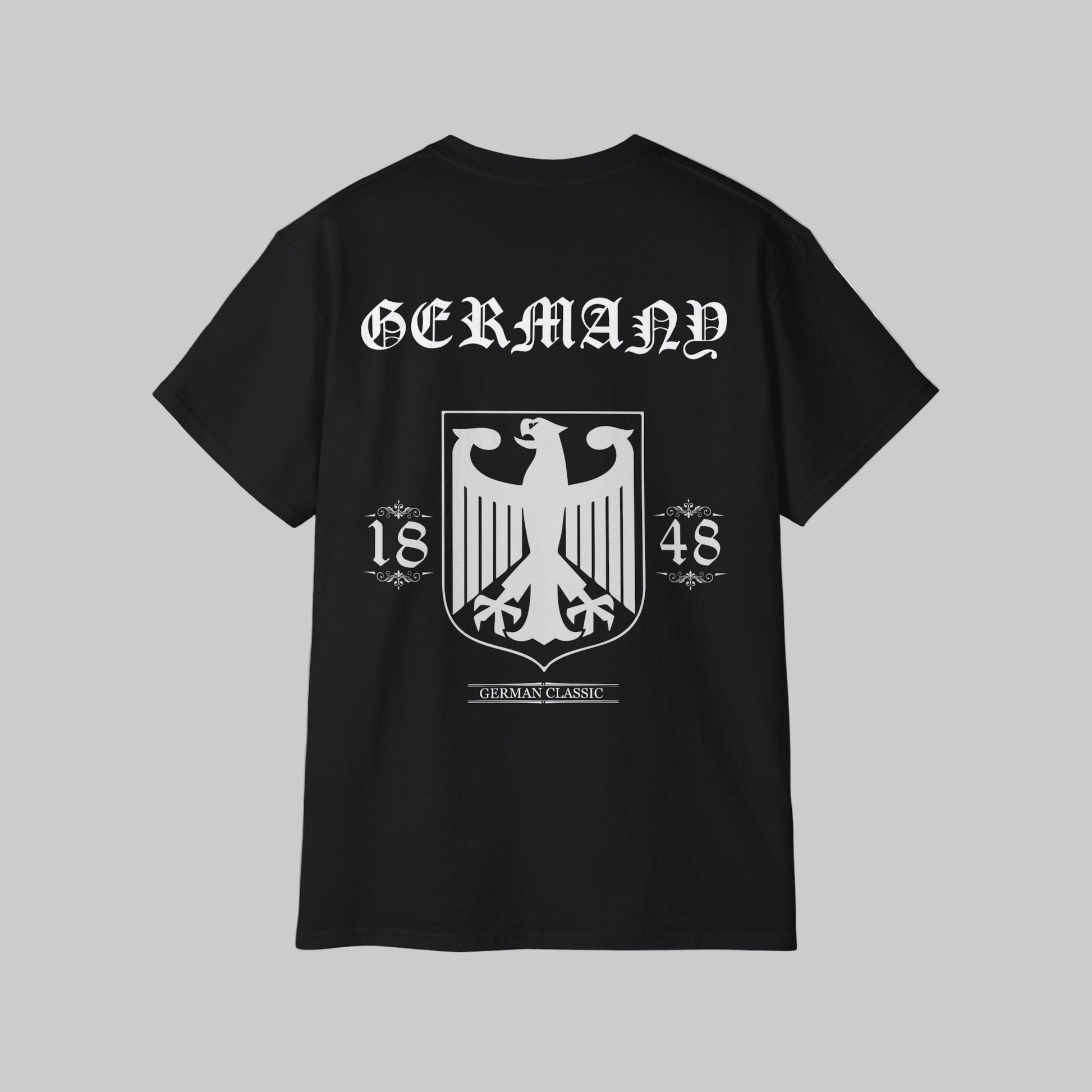 Bundeswehr Deutschland t-Shirt im German Classic in Schwanz und weißer Schrift Motiv Design trooptrends 