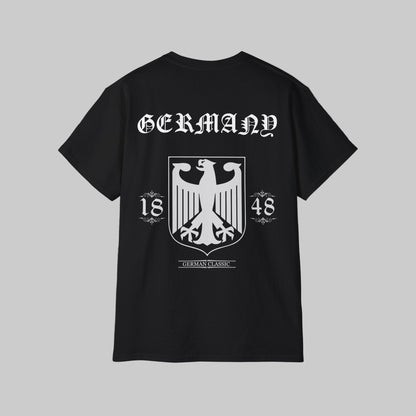 Bundeswehr Deutschland t-Shirt im German Classic in Schwanz und weißer Schrift Motiv Design trooptrends 