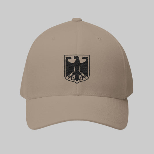 Cap von FlexFit in Kaki Motiv bundesadler in german classic Style Design trooptrends 