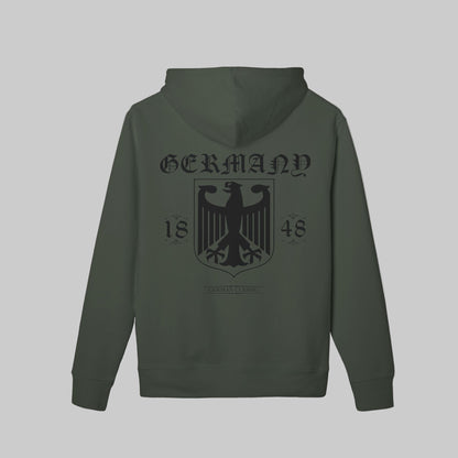 Germany Classic Hoodie Herren Khaki Edition mit schwarzem logo design trooptrends