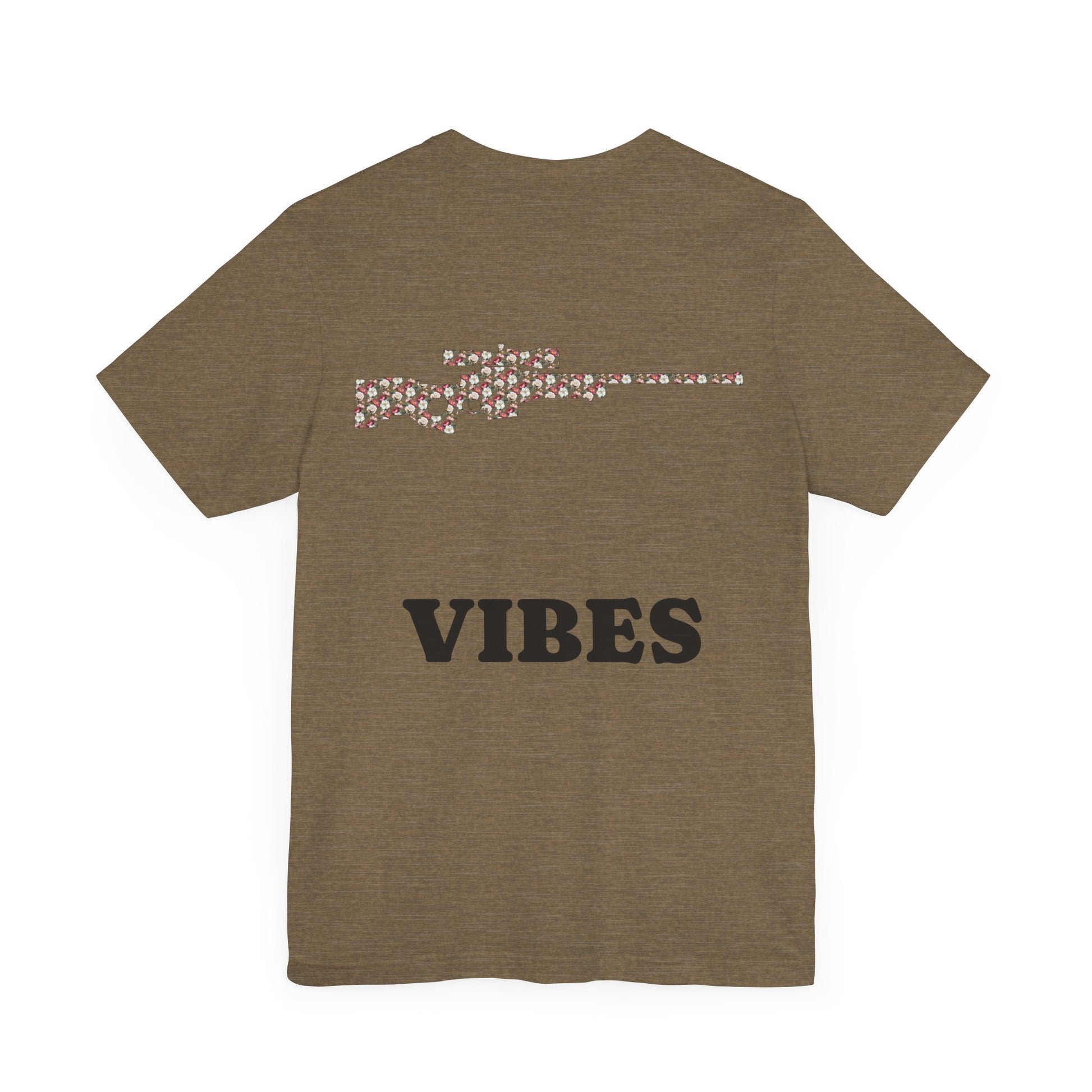 Braunes  t-Shirt Sommer Look Military Style Good Vibes Herren Design trooptrends 