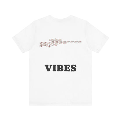 Weißes t-Shirt mit Good Vibes Motive Military Style Design trooptrends 