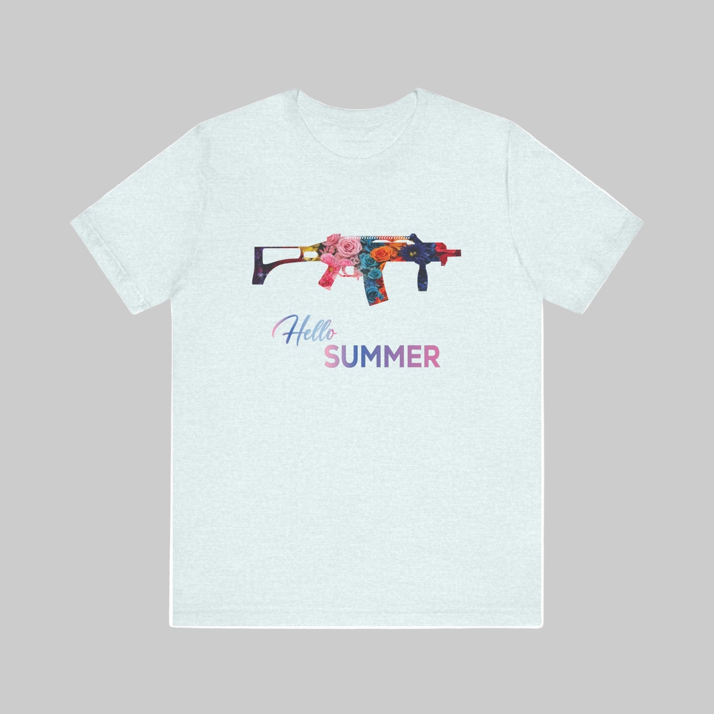 Sommer t-Shirt hellblau Herren g36 Military Motiv Design trooptrends 