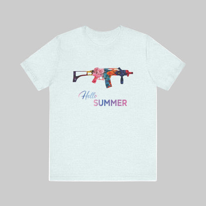 Sommer t-Shirt hellblau Herren g36 Military Motiv Design trooptrends 