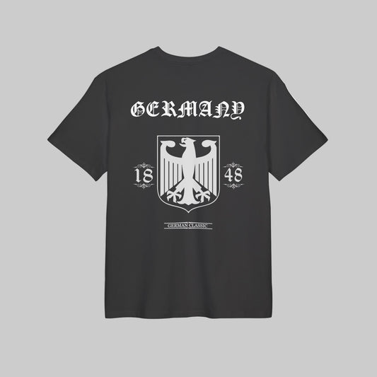 Deutschland t-Shirt mit bundesadler Motiv in schwarz Germany Bundeswehr 