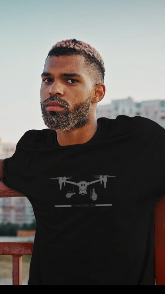 Flying Service Unisex Softstyle T-Shirt Armee Kleidung Herren
