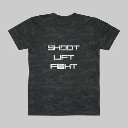 Shoot Lift Fight Camouflage Shirt