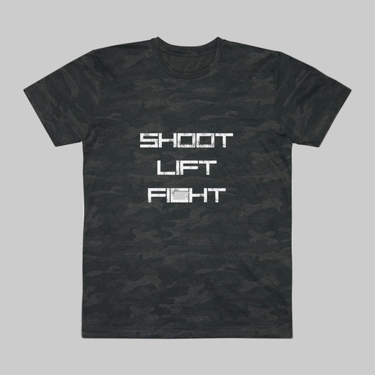 Shoot Lift Fight Camouflage Shirt