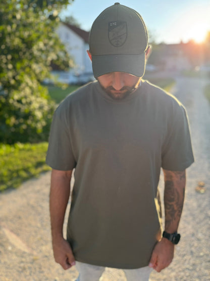 Germany 1848 Urban Streetwear T-shirt In Weiß, Grau , Oliv