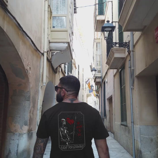 Blackbeard t-Shirt Motiv schwarzes t-Shirt Military Style 